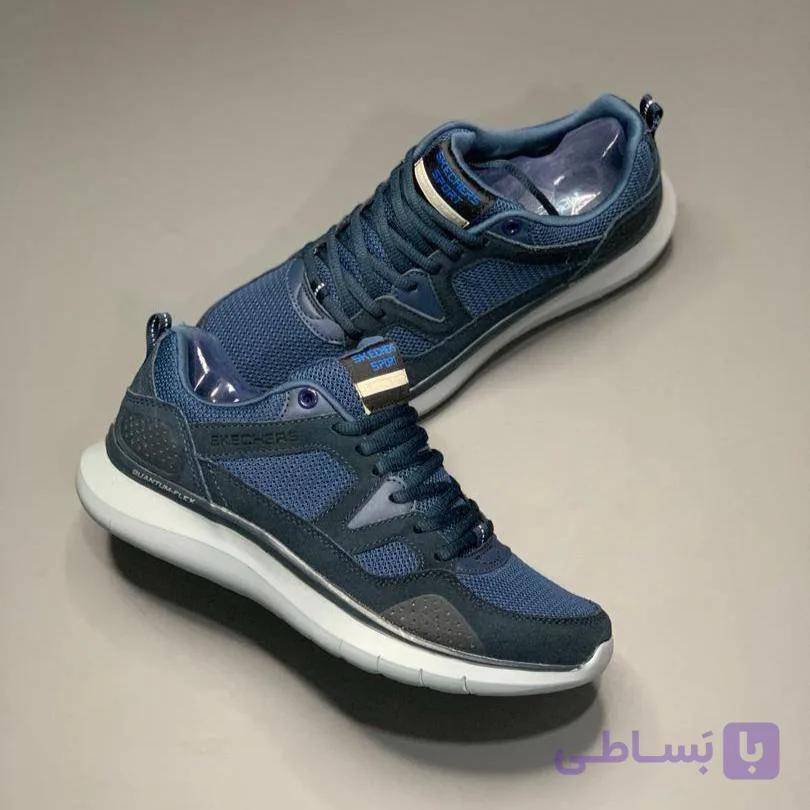 کفش اسکیچرز کوانتوم فلکس سرمه‌ای Skechers Quantum Flex Navy — تصویر 1