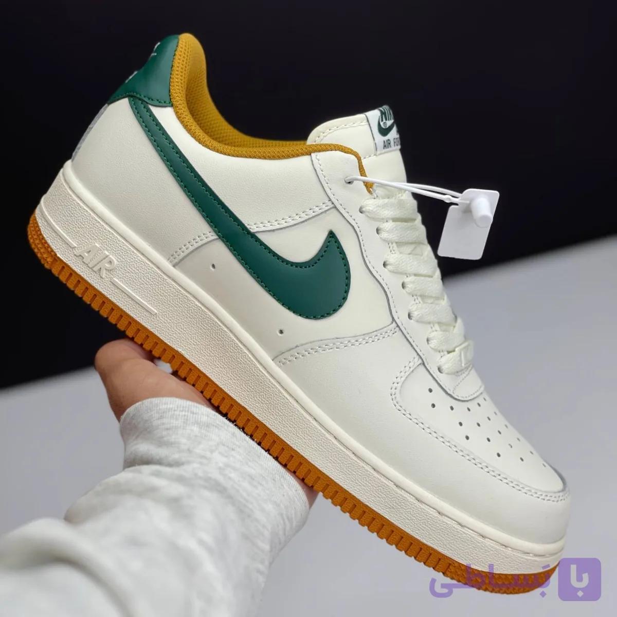 نایک ایر فورس وان کرم سبز Nike Air Force 1 Cream Green — تصویر 1