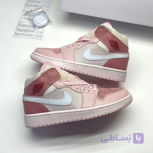 کفش نایک ایر جردن وان ساقدار دیجیتال پینک Nike Air Jordan 1 High Digital Pink — تصویر 1