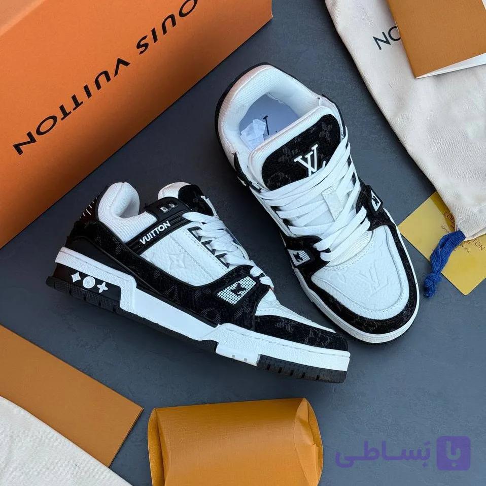 کفش لویی ویتون سوپر مستر مشکی سفید Louis Vuitton Super Master Black White — تصویر 1