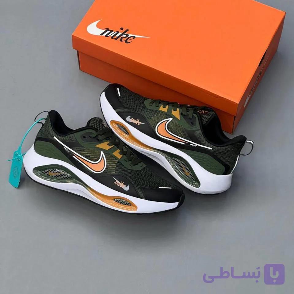 کفش نایک ایر زوم وینفلو V2 سبز لجنی Nike Winflo V2 Green Olive — تصویر 1