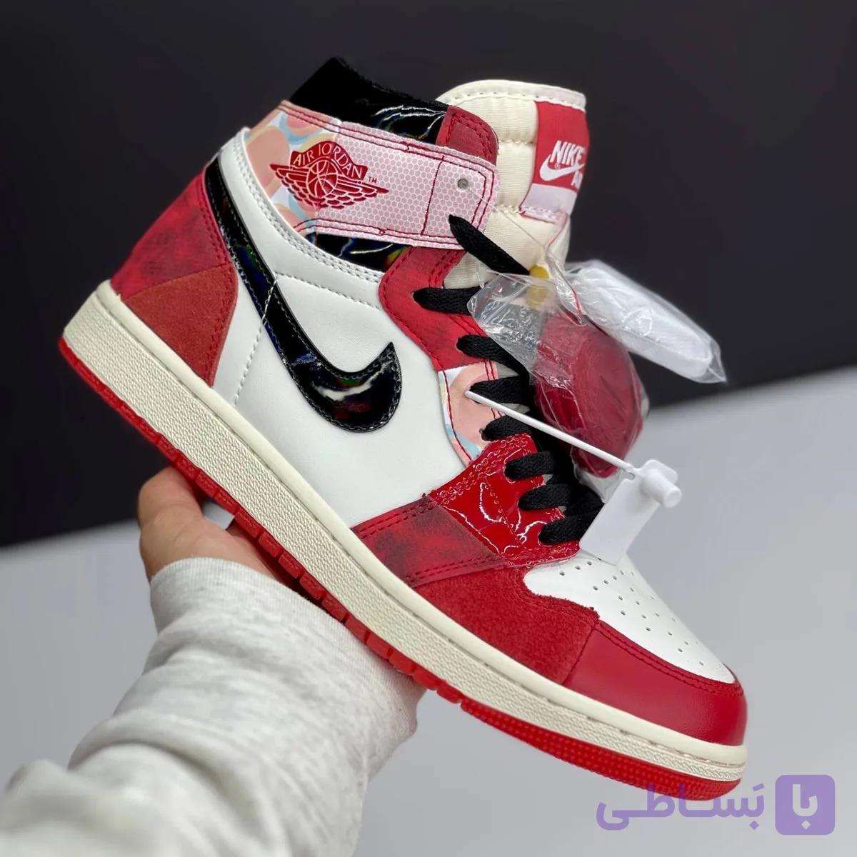 کفش نایک ایر جردن وان ساقدار اسپایدرمن Nike Air Jordan 1 High Spider-Man — تصویر 1