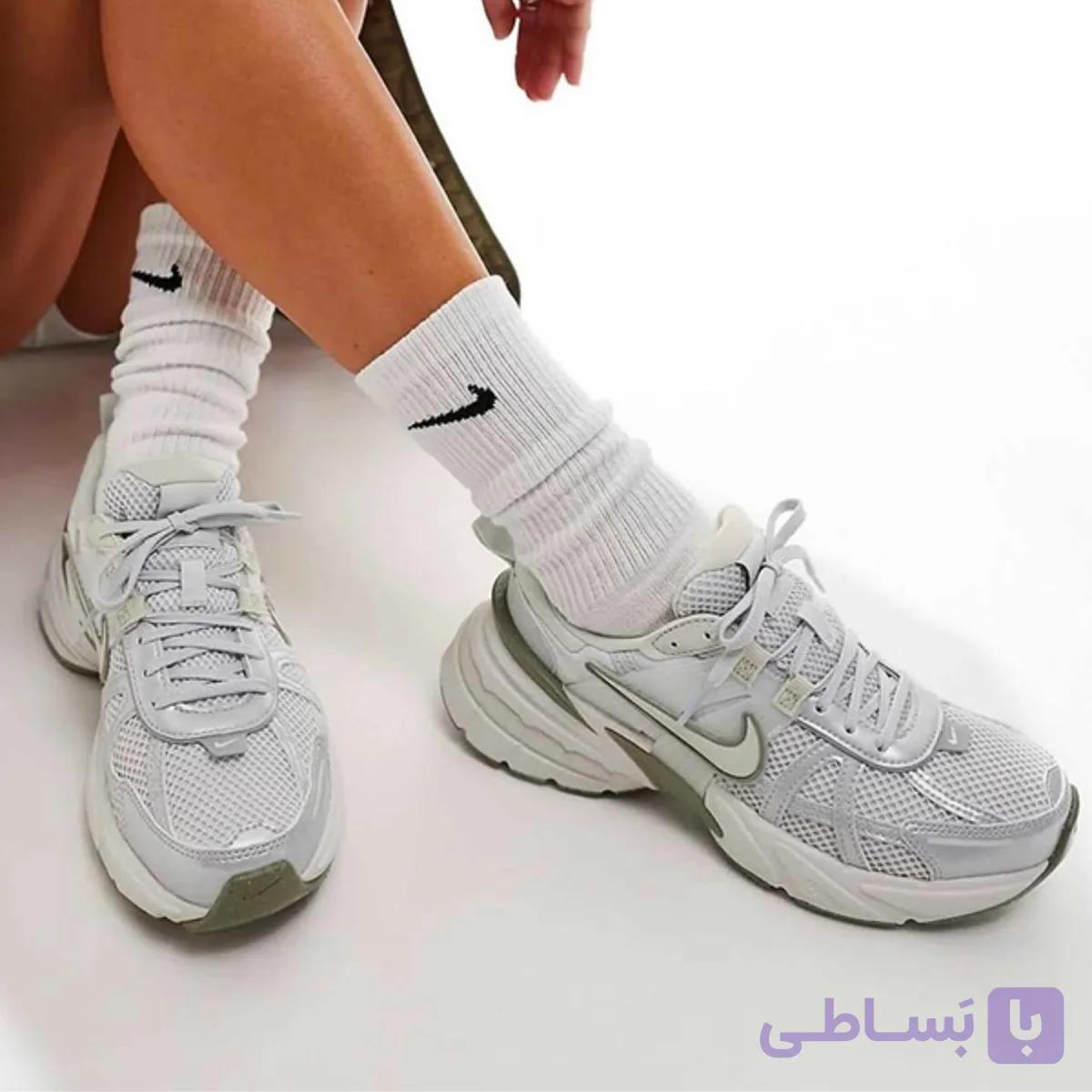 کفش نایک وی تو کی سبز سفید Nike V2K Green White — تصویر 1