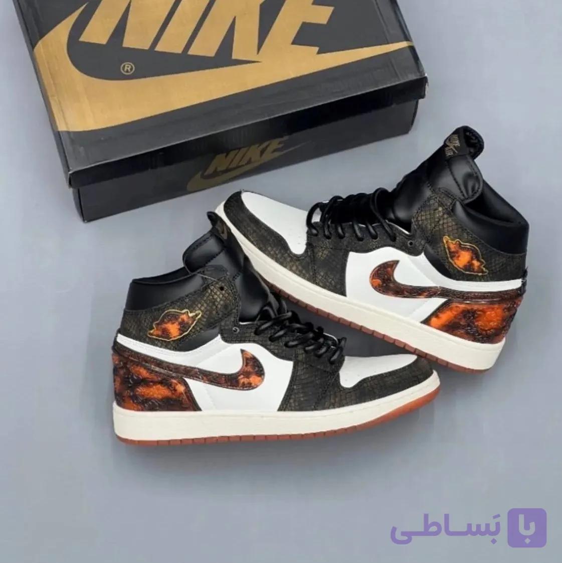 کفش نایک ایر جردن وان ساقدار پوست مار دراگون Nike Air Jordan 1 High Dragon Snakeskin — تصویر 1