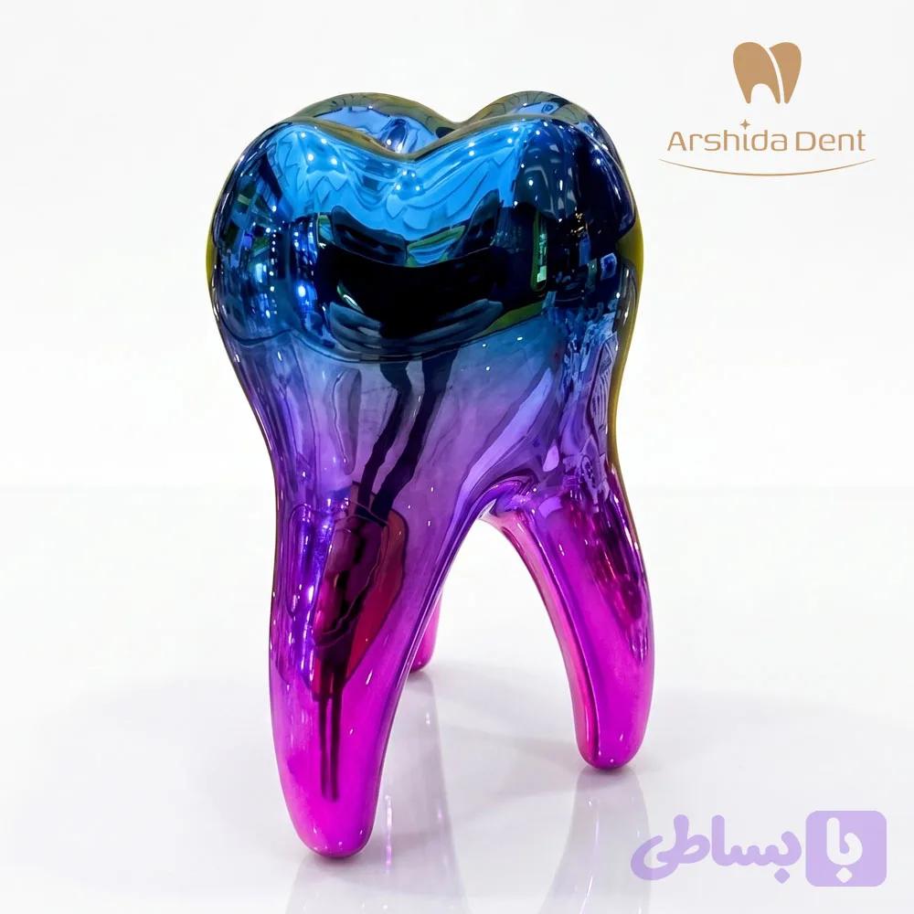 ماکت سیلیکونی طرح دندان نشکن هفت رنگ بزرگ — تصویر 1