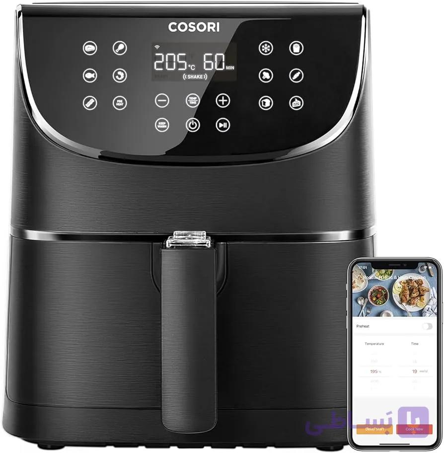 سرخ کن 5.5 لیتر Cosori Air Fryer With 100 Recipes Cookbook Max XL مدل CP208AF