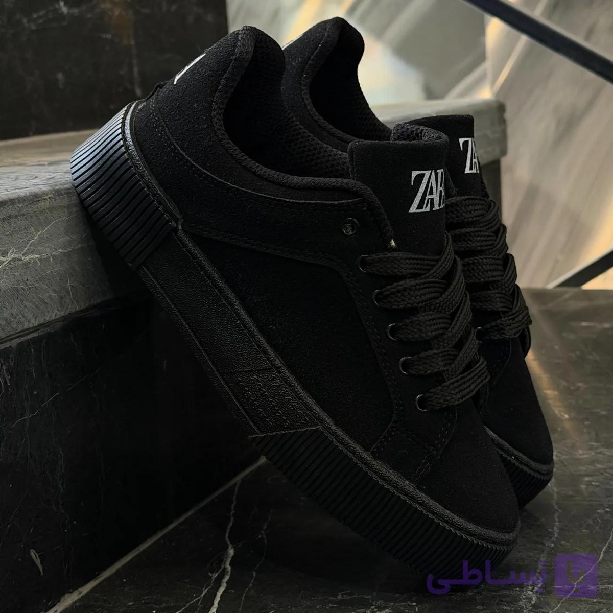 کفش کتانی مردانه ونس زارا مشکی تمام Vans Zara — تصویر 1