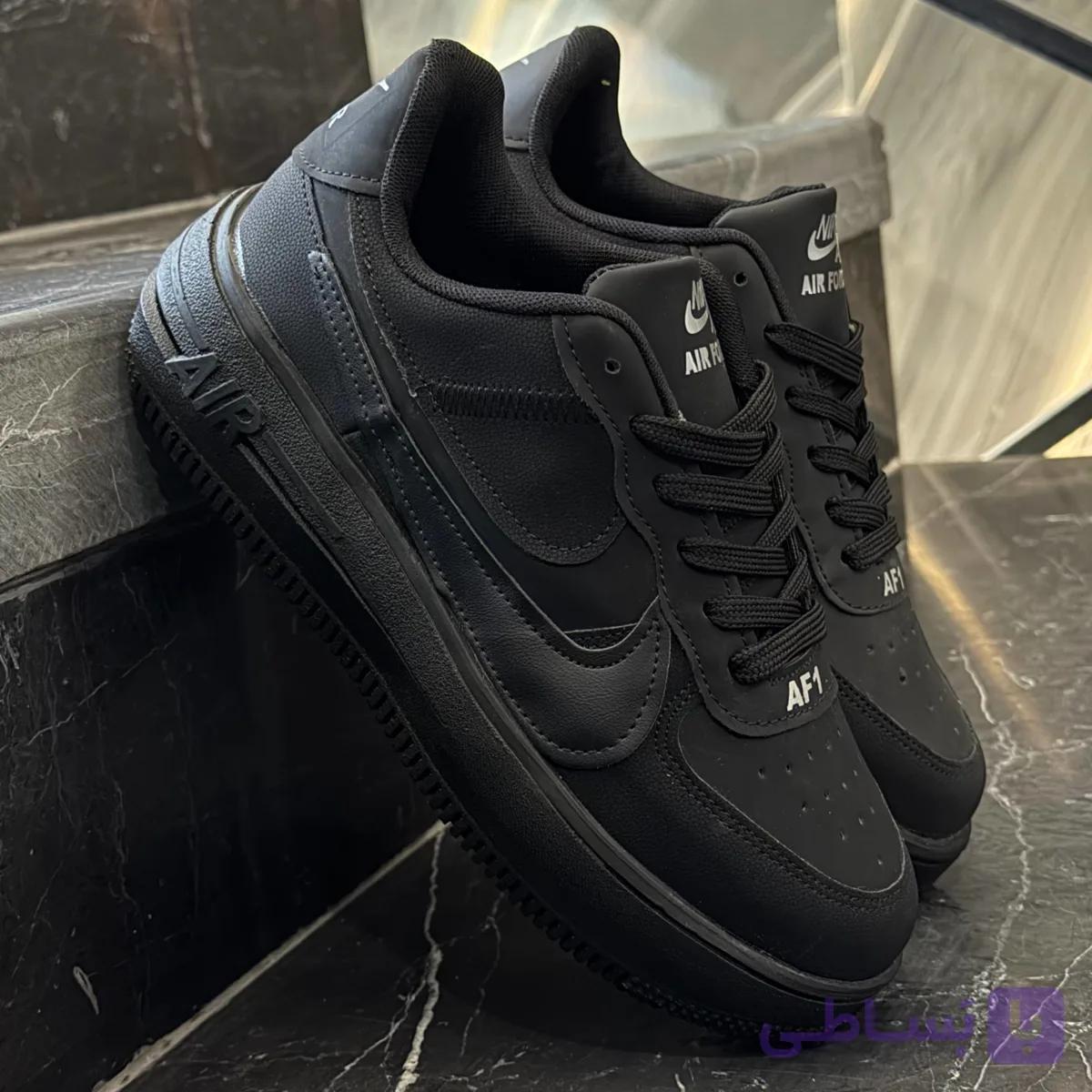 کفش کتانی مردانه و زنانه دو نایک مشکی تمام Nike — تصویر 1
