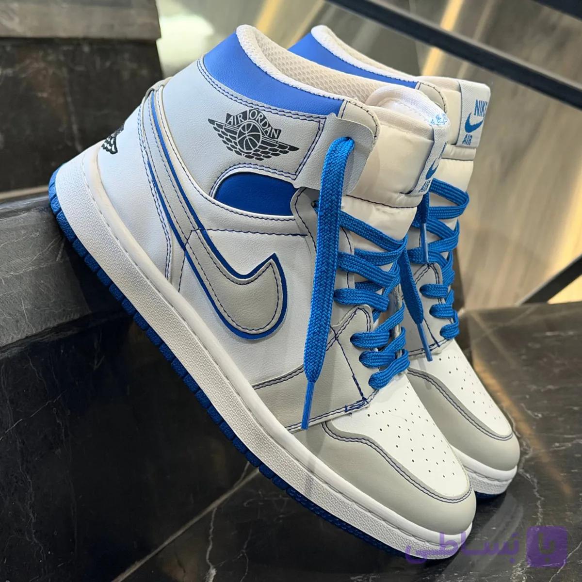 کفش کتانی مردانه جردن 1 ساقدار بلو فانتوم جدید Jordan 1 High Phantom Blue — تصویر 1