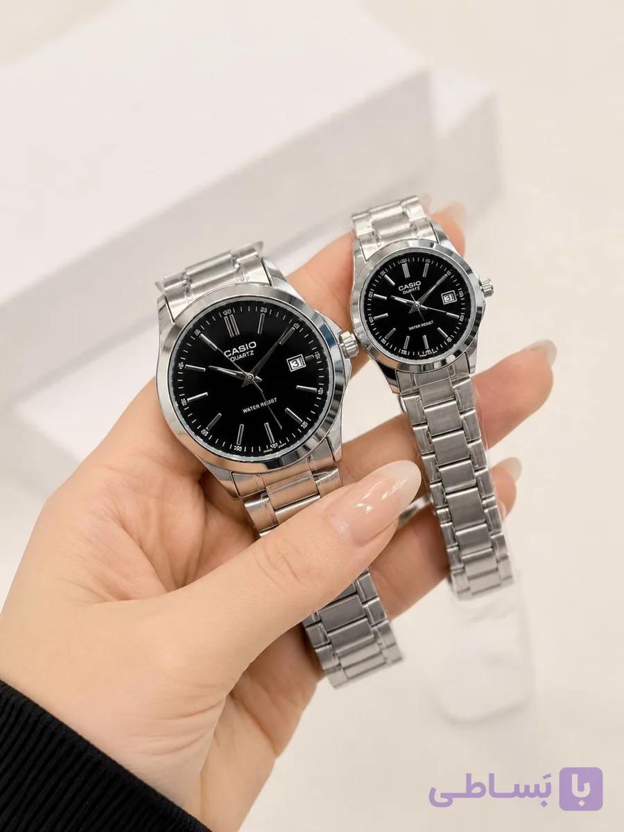 ست ساعت زنانه و مردانه کاسیو کلاسیک رنگ ثابت تقویم دار کیفیت عالی دارای رنگبندی کد 2117851 — تصویر 1