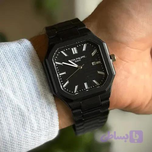 ساعت پتک فیلیپ کربنی مشکی | Patek philippe — تصویر 1