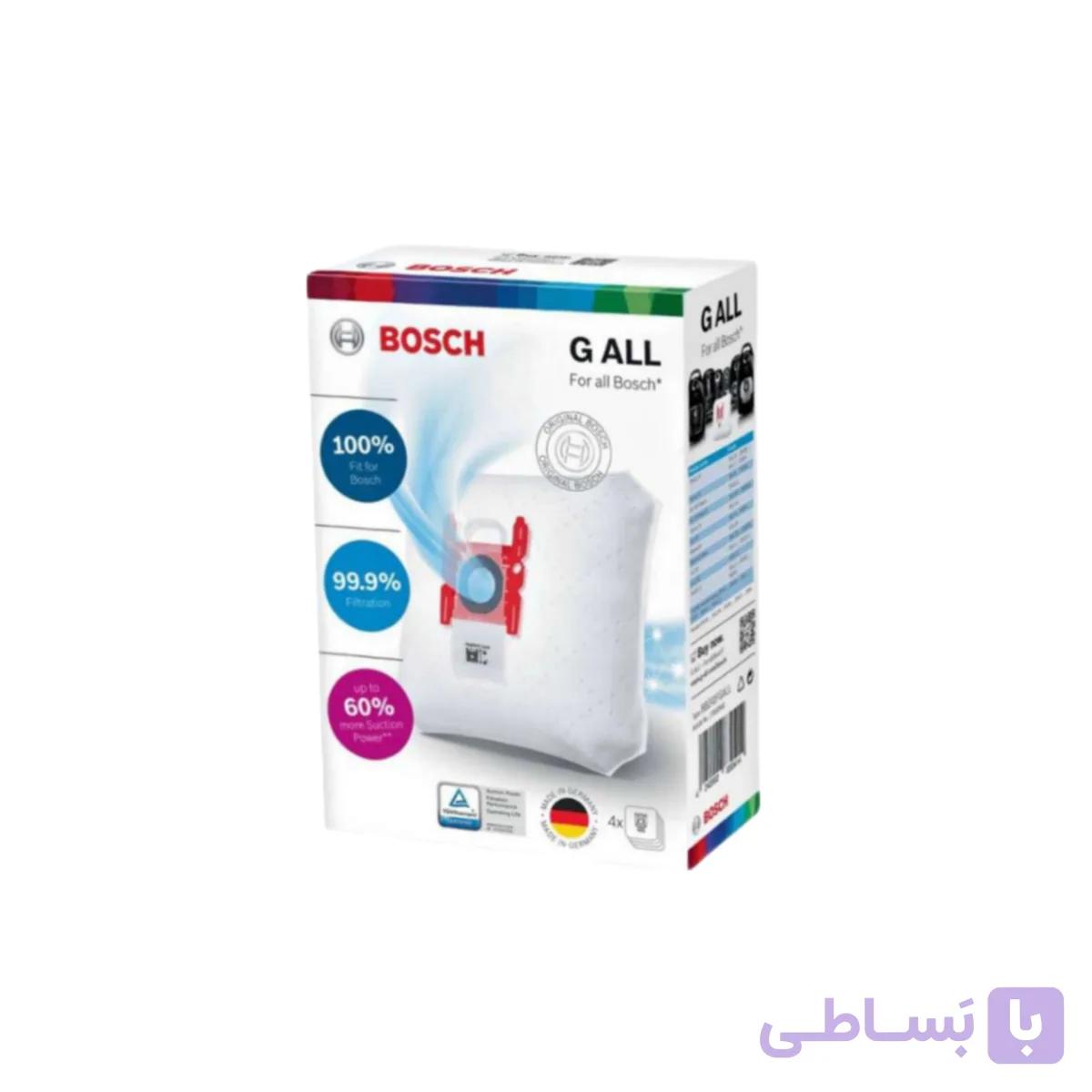 پاکت میکروفیلتر جعبه‌ای جاروبرقی بوش 9050 و زیمنس Type G ALL بسته ۴ عددی