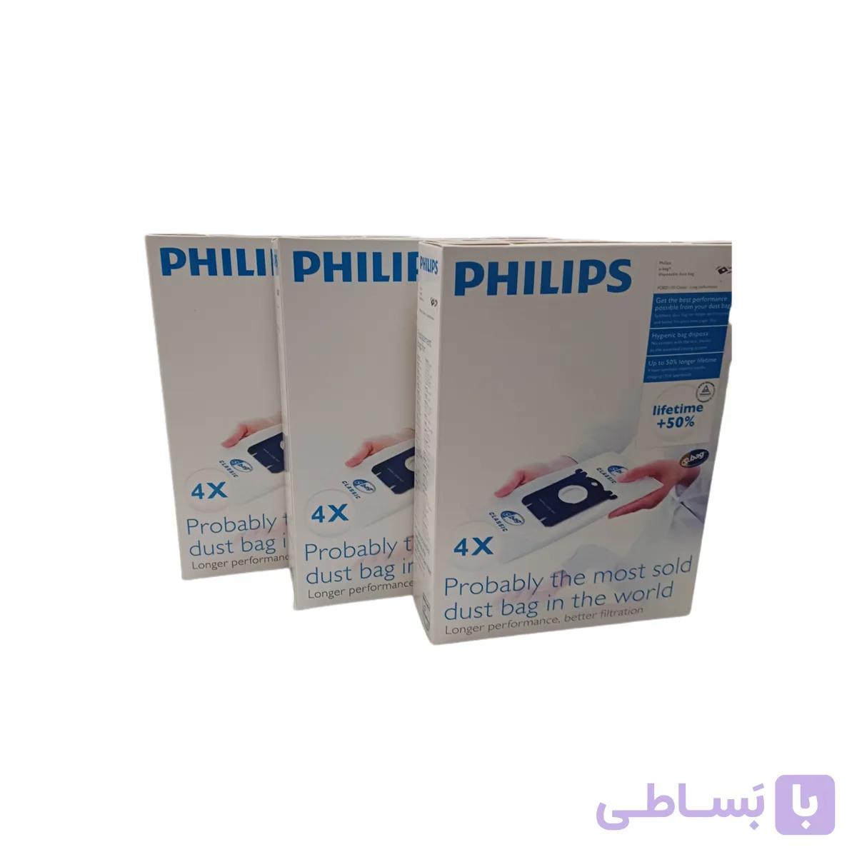پاکت جاروبرقی فیلیپس و آاگ(۱بسته ۴عددی)