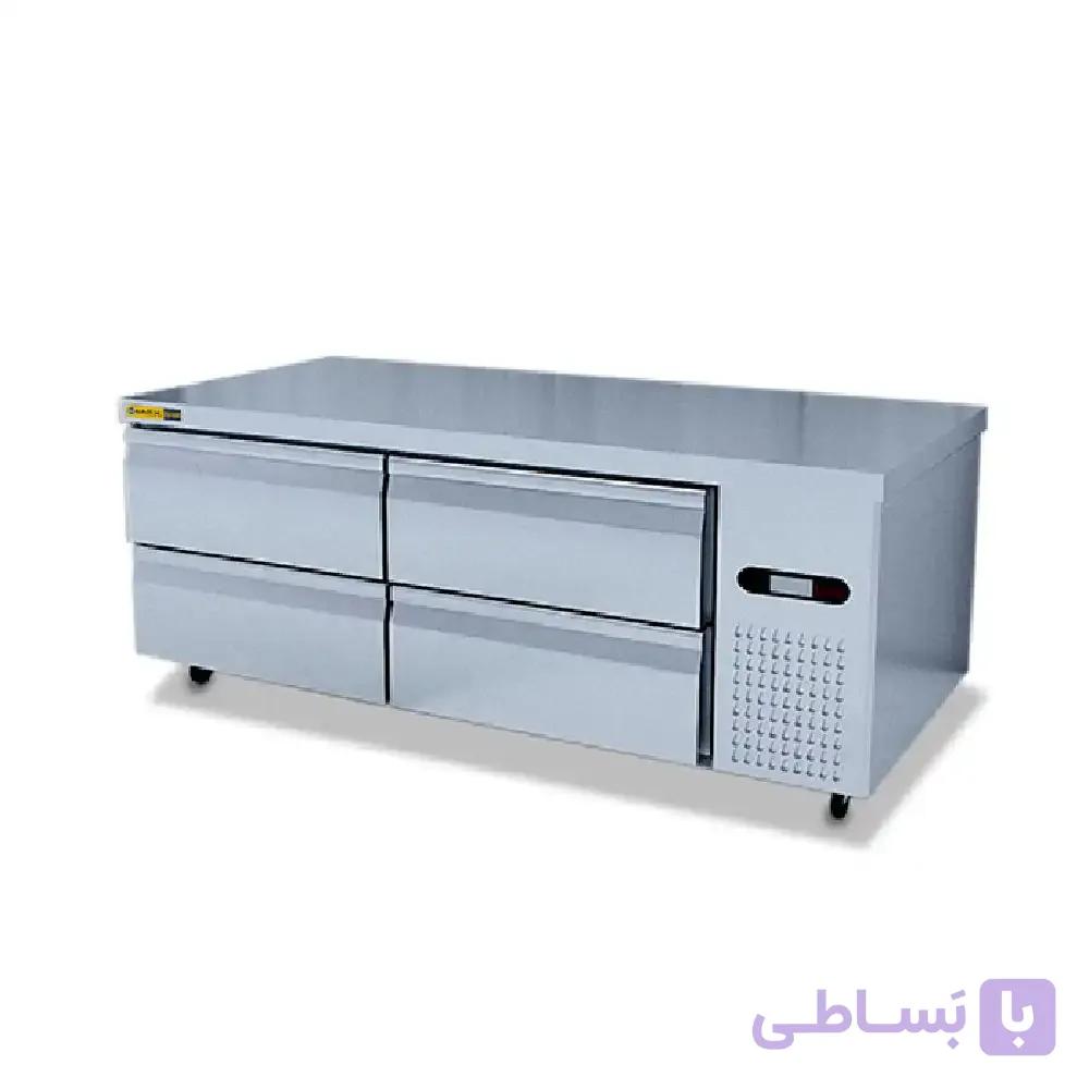یخچال رویه میزکاری 80*150 سانتی متر مکث سیلور — تصویر 1