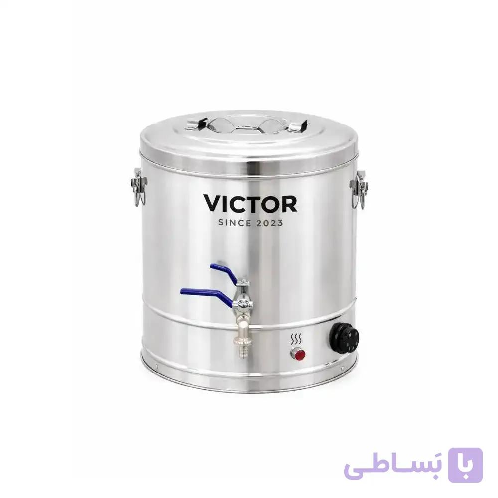 سماور برقی استیل 15 لیتر ویکتور — تصویر 1