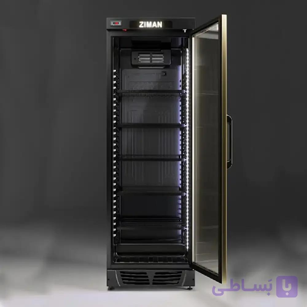 یخچال 60 سانتی متر بدون تاج مشکی زیمان مدل ZIMAN VR375 — تصویر 1