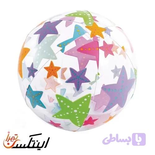 توپ بادی رنگی بچگانه طرح ستاره دریایی