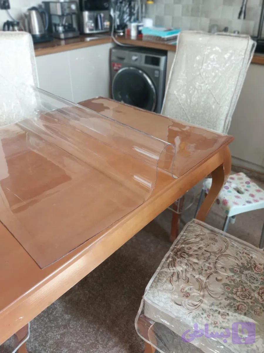 طلق رومیزی شفاف ۲میل عرض ۸۰