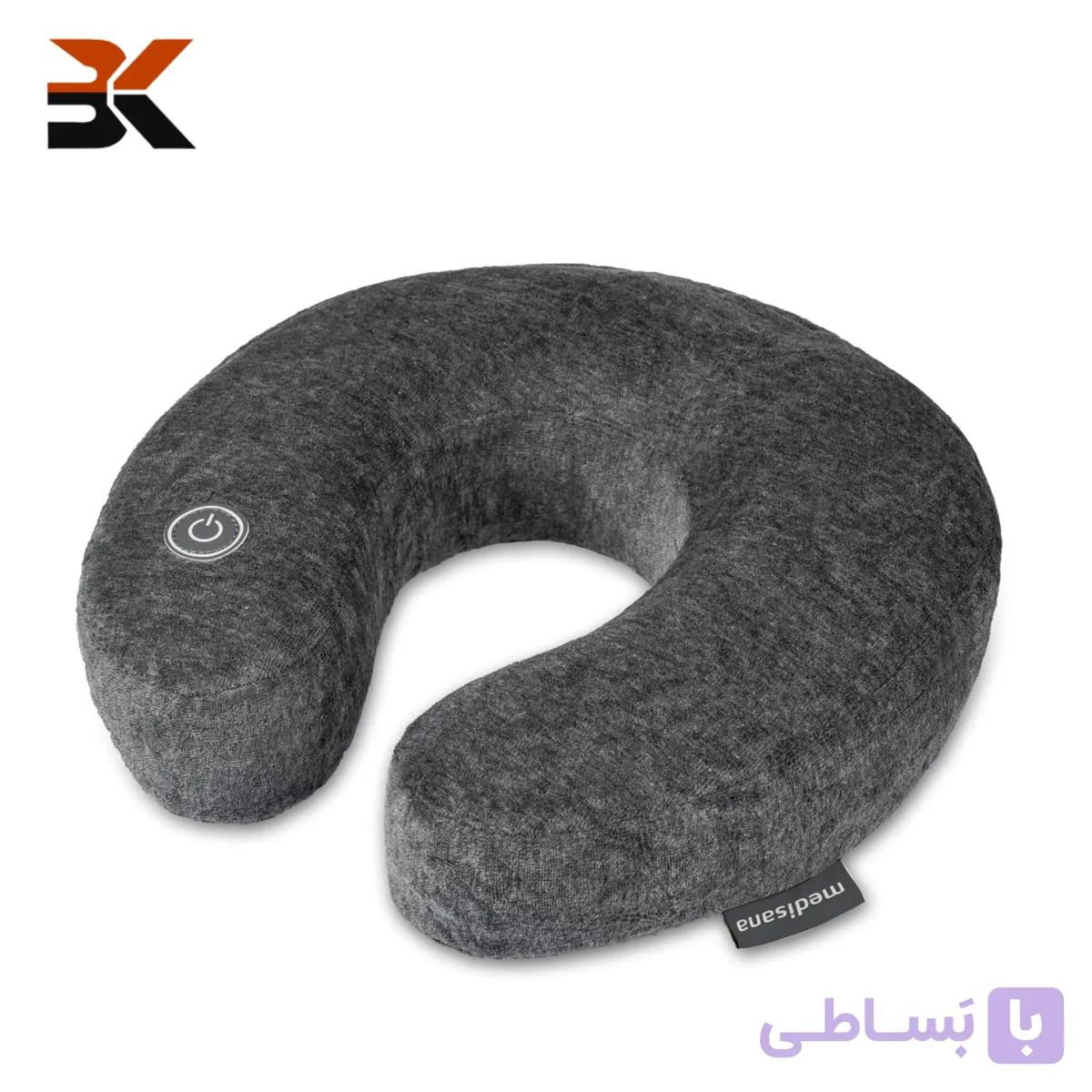 بالش گردنی ماساژور مدیسانا مدل NM 870 با ویبره،بالش مسافرتی طبی گردن و شانه — تصویر 1