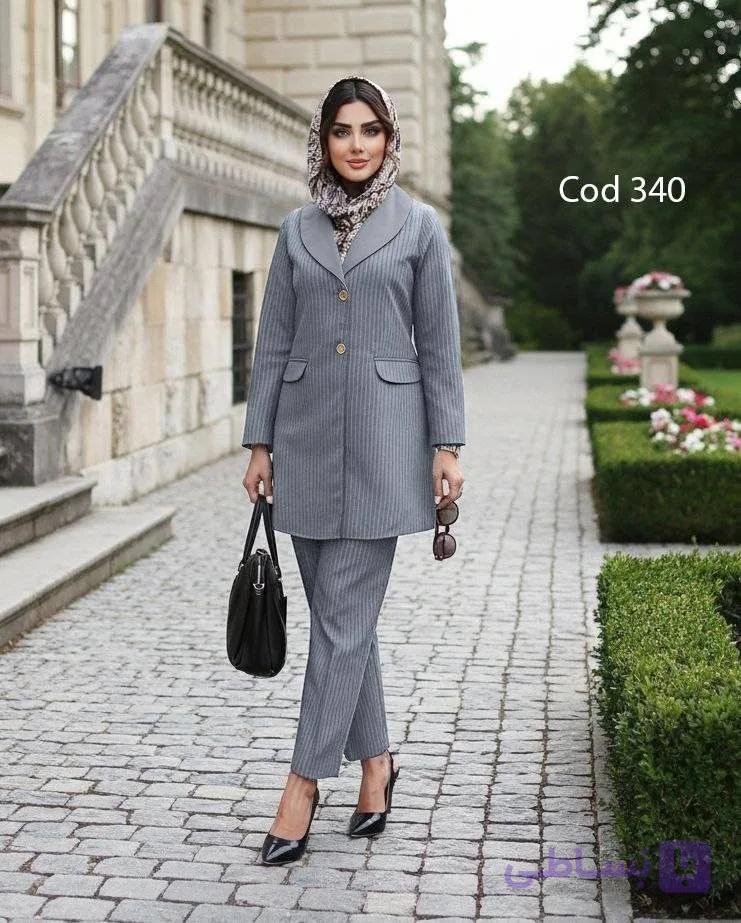 مانتو و شلوار اداری زنانه کد 340 — تصویر 1
