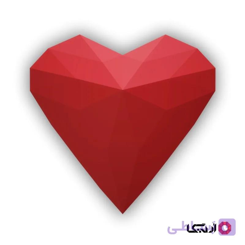 پازل سه بعدی قلب الماس (3D) — تصویر 1