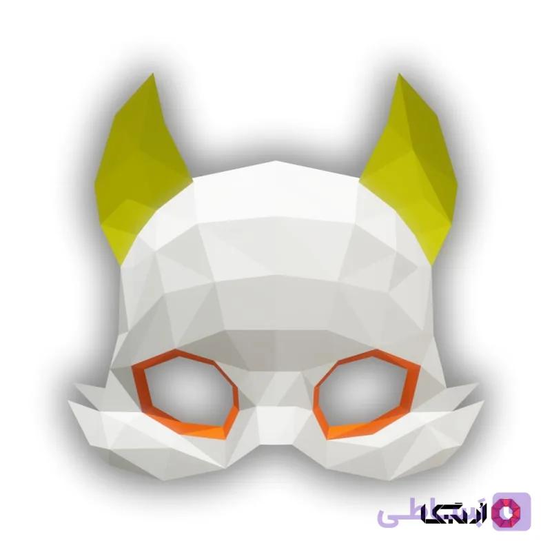 پازل سه بعدی ماسک صورت راکون (3D) — تصویر 1
