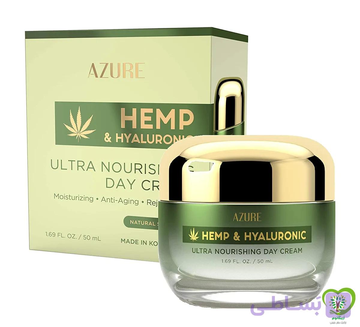 کرم روز حاوی روغن گیاه شاه دانه و هیالورونیک AZURE فوق العاده مغذی 50ml