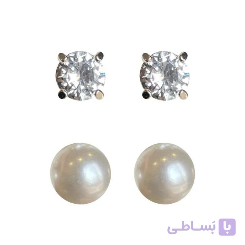 گوشواره زنانه آی ام کد Z-H44 بسته 2 عددی — تصویر 1