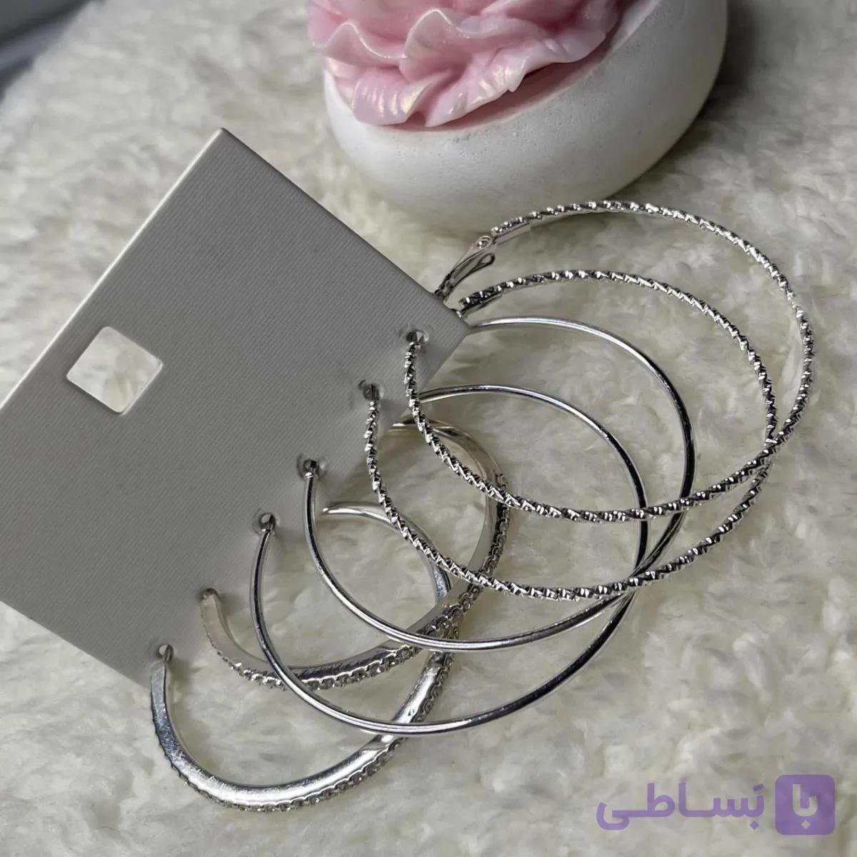 گوشواره زنانه آی ام کد Z-HB67 مجموعه 3 عددی — تصویر 1