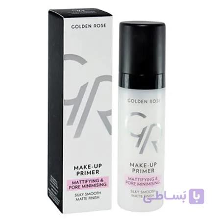 پرایمر آرایش گلدن رز مدل مات کننده مناسب پوست چرب حجم 30 میلی لیتر — تصویر 1
