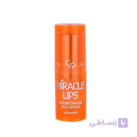 رژ لب حرارتی گلدن رز مدل Miracle Lips شماره 103 رنگ Natural Pink — تصویر 1