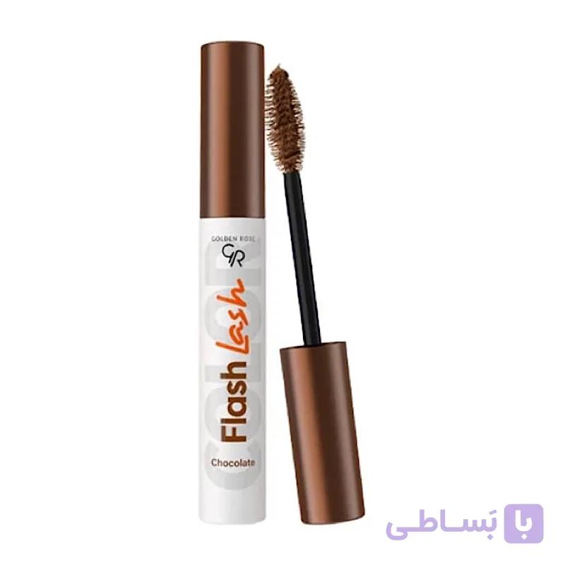 ریمل رنگی گلدن رز مدل FLASH LASH رنگ CHOCOLATE حجم 9 میل — تصویر 1