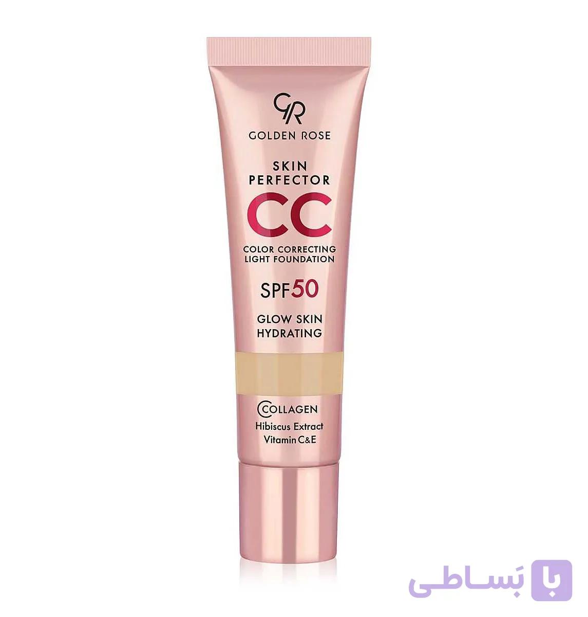 سی سی کرم گلدن رز Golden Rose مدل Skin Perfect رنگ Neutral شماره 102 — تصویر 1