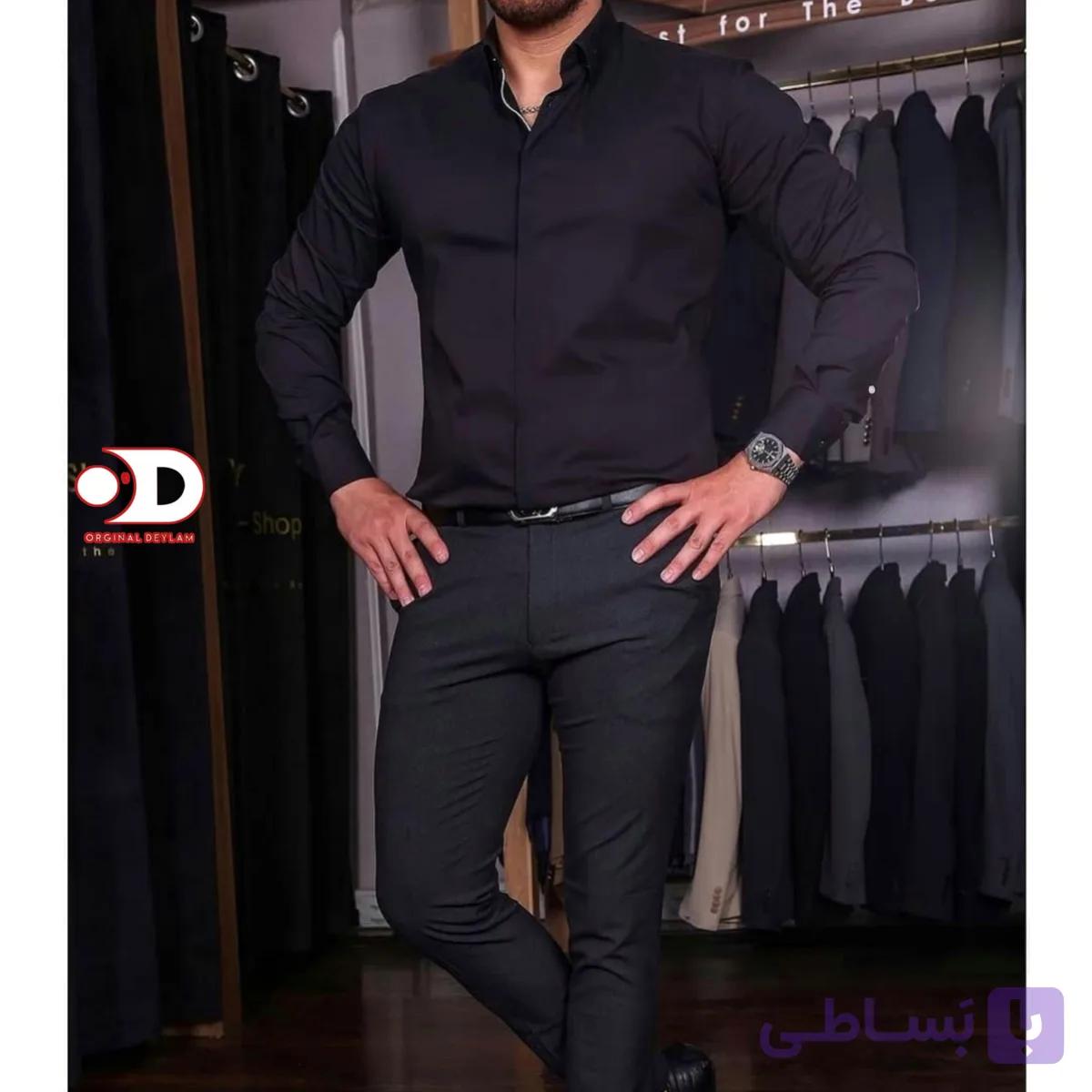 پیراهن مشکی اسپرت،شیک و جدید 2026 کد 9744578