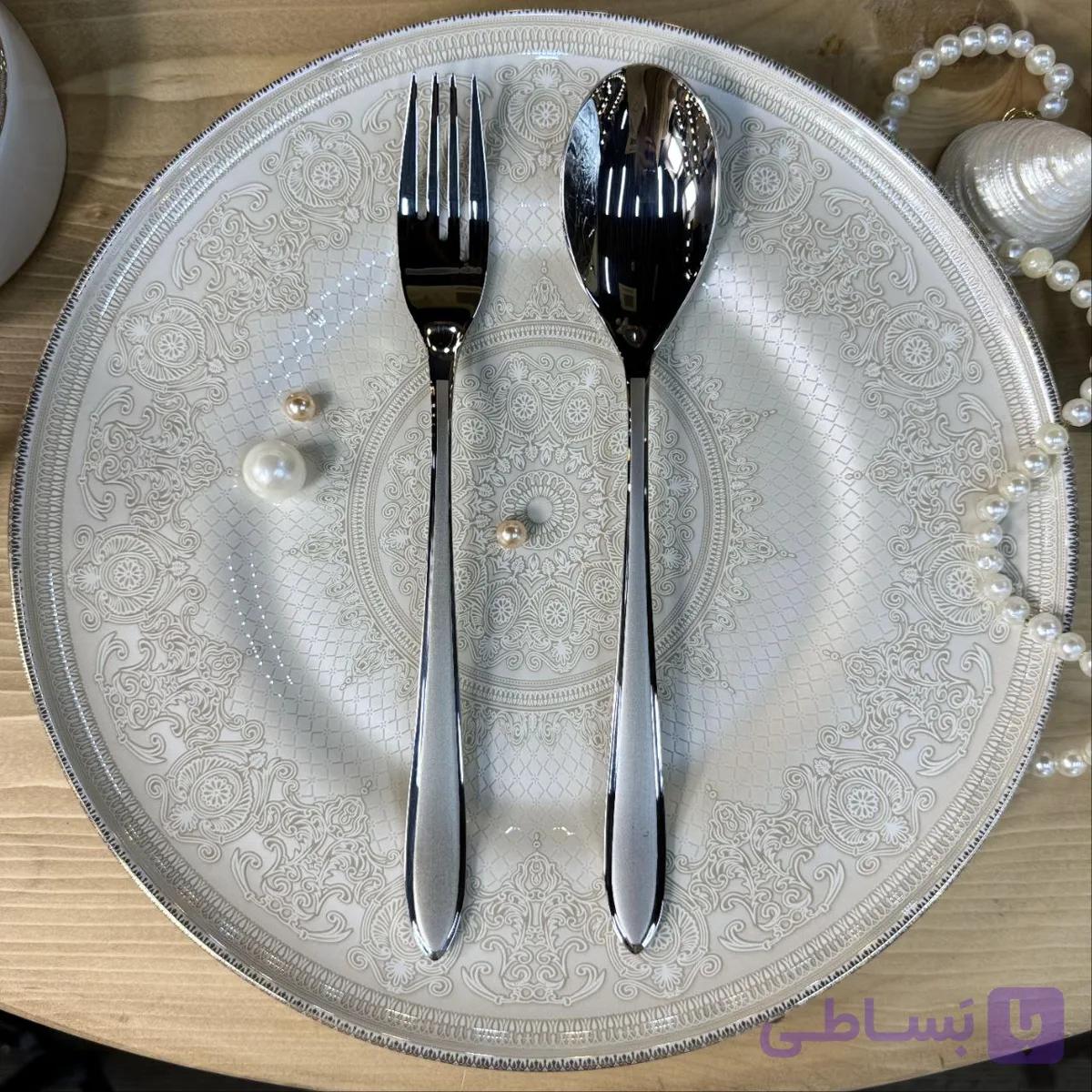 سرویس قاشق چنگال ۱۲ نفره برگامو مدل ۲۸۸ — تصویر 1