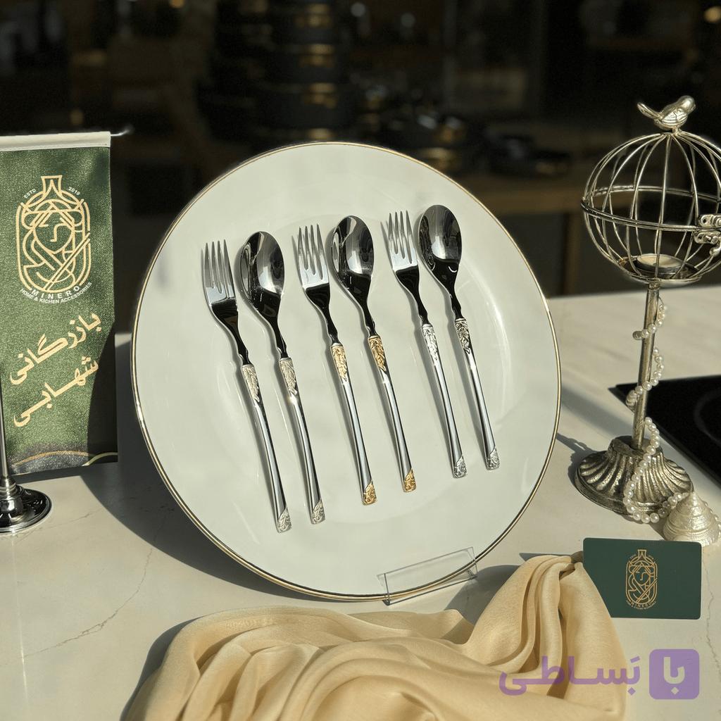 سرویس قاشق چنگال ۳۰ نفره  برگامو مدل ۴۵۰