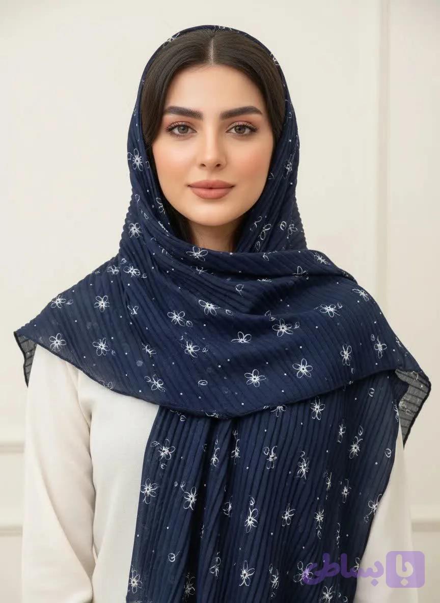 شال زنانه مدل گل بابونه