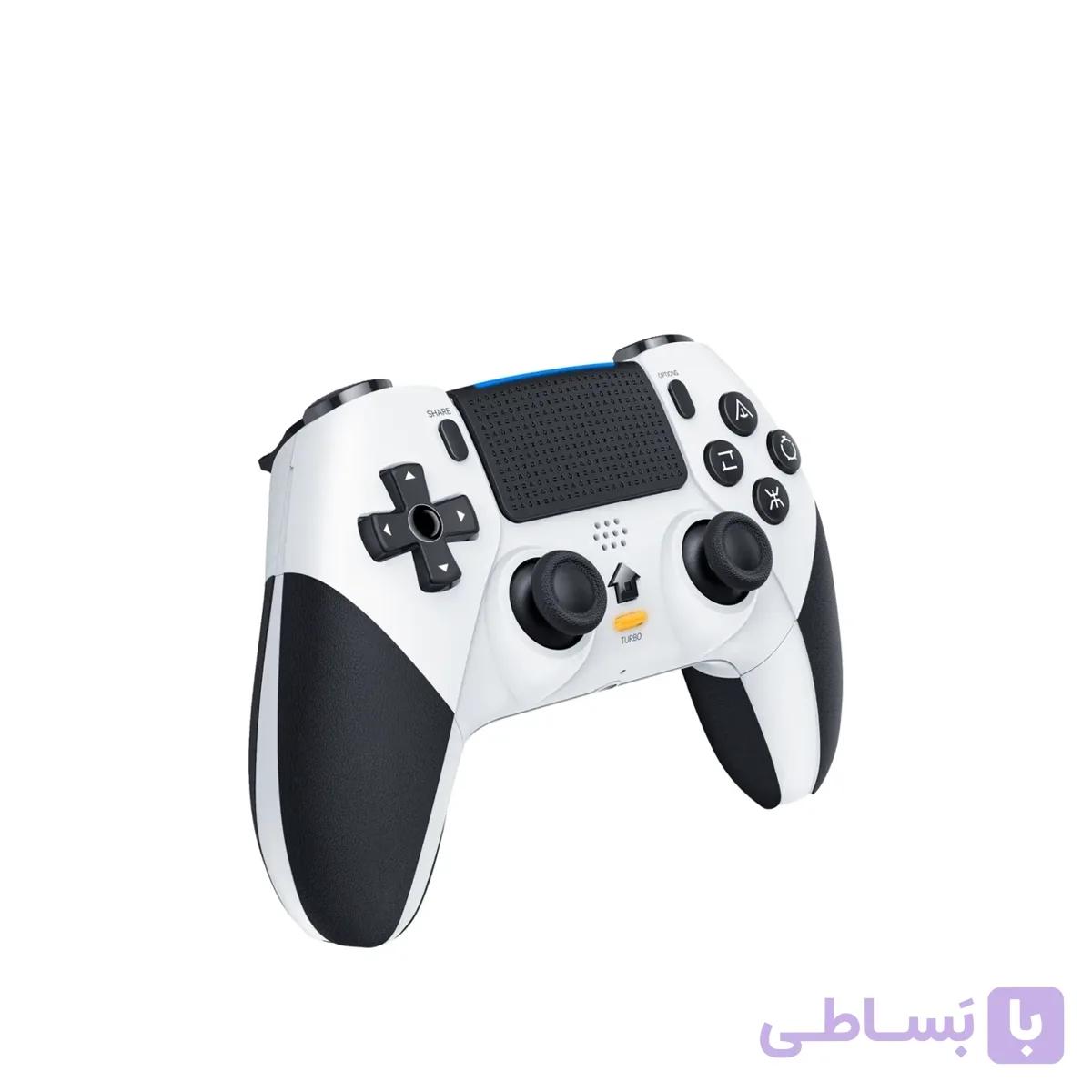 دسته بازی بی سیم شوک دار VIPLATINA مدل VM13 – سفید مشکی (گارانتی شش ماه تعویض نیکان همراه) — تصویر 1