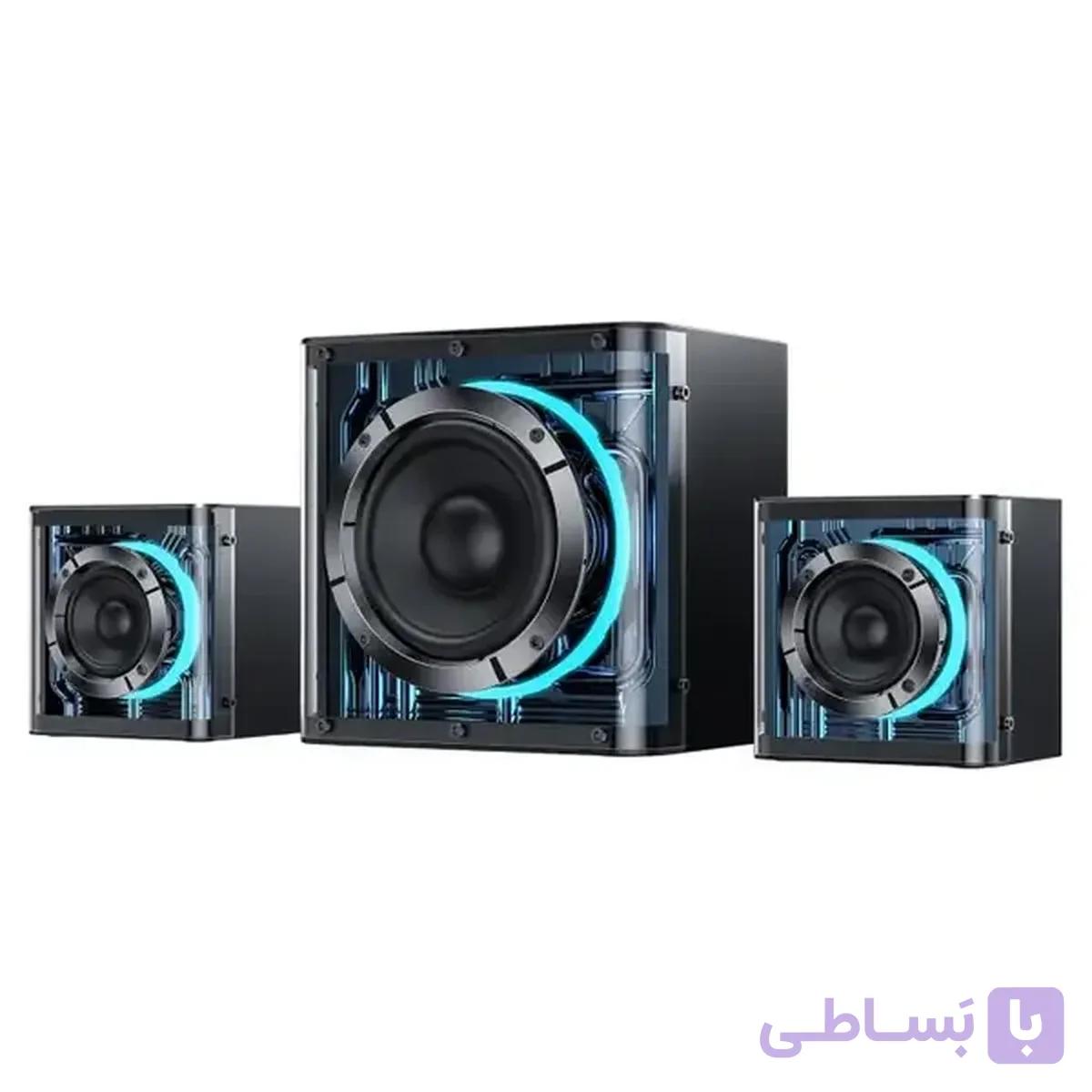 اسپیکر رومیزی سه تکه Yesido مدل YSW41 – مشکی (گارانتی شش ماهه تعویض نیکان همراه) — تصویر 1