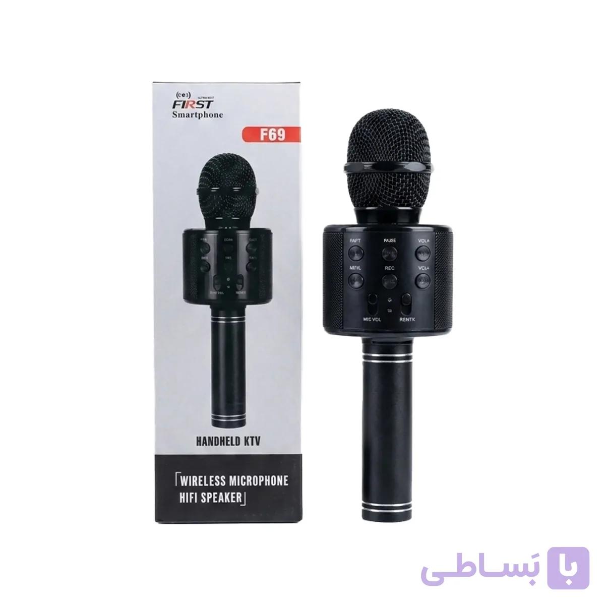 اسپیکر میکروفون First مدل F69 – مشکی — تصویر 1