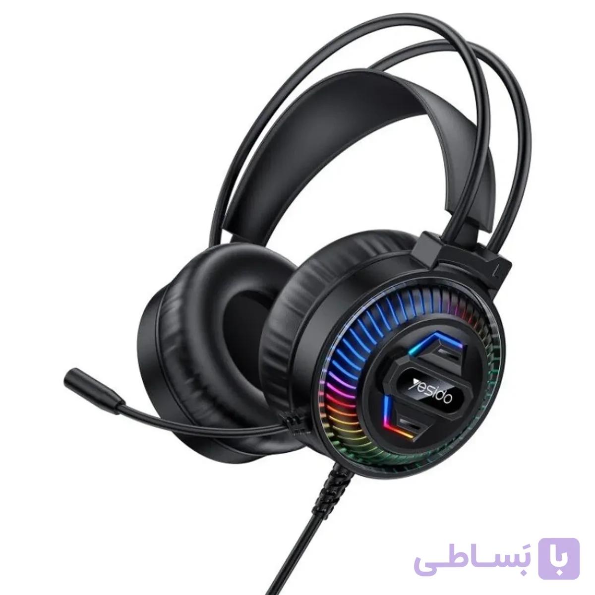 هدفون باسیم گیمینگ Yesido مدل EK06 – مشکی (گارانتی شش ماه تعویض نیکان همراه) — تصویر 1