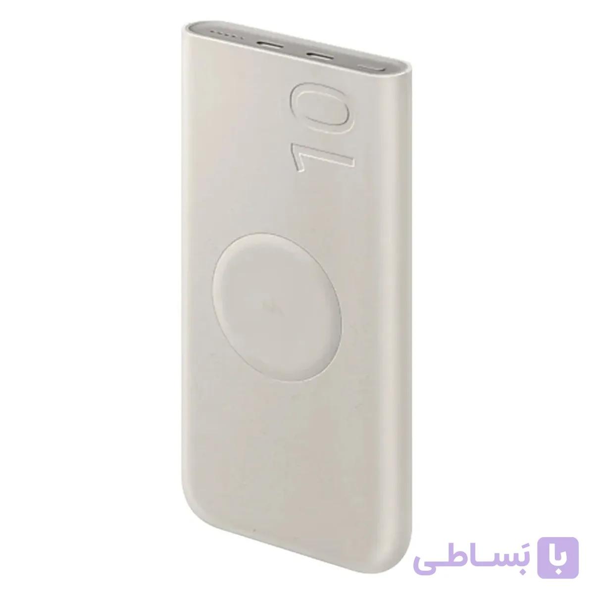 پاوربانک PD و فست شارژ Samsung 10000mAh مدل EB-U2510 25W – بژ (گارانتی یکساله شرکتی) NZ — تصویر 1