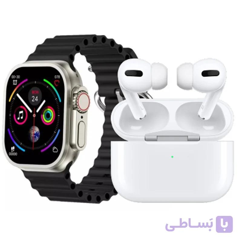 ساعت هوشمند طرح اپل واچ مدل SM99 + ایرپاد پرو + هفت بند