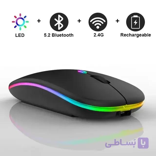 ماوس بی سیم HP مدل W10 بی صدا اورجینال