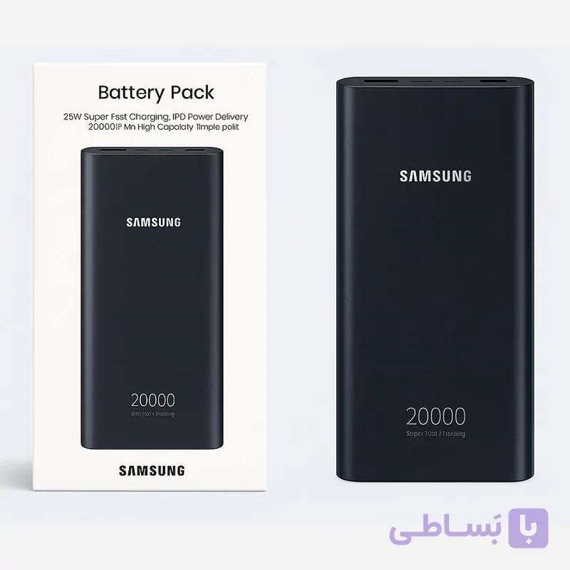 پاوربانک سامسونگ 20000 میلی آمپر شارژ سریع مدل EB-P5300  با 6 ماه گارانتی — تصویر 1