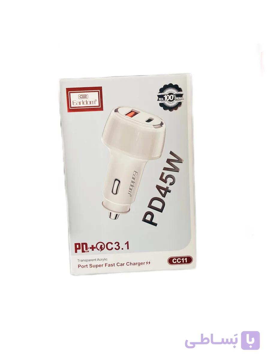 شارژر فندکی Earldom PD45W مدل cc11