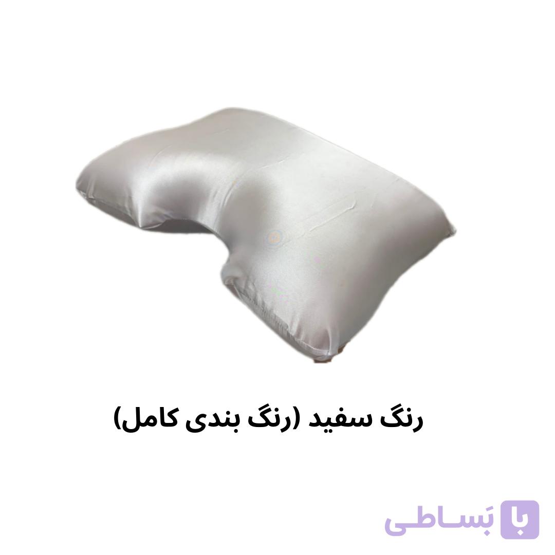 روبالشی ساتن بالش طبی مدل پروانه (رنگ بندی)