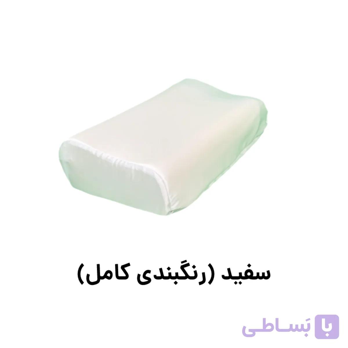 روبالشی ساتن بالش طبی مدل موج L(رنگ بندی)