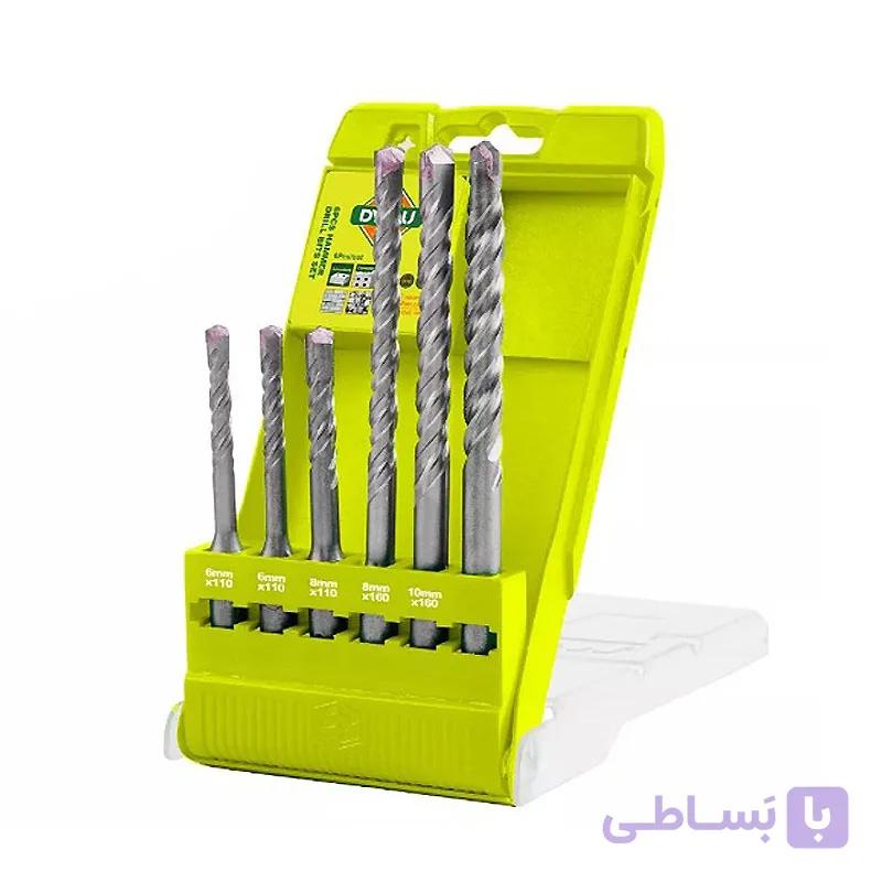 ست 6 عددی مته الماسه 4 شیار دایلو مدل DTHD6B06 — تصویر 1
