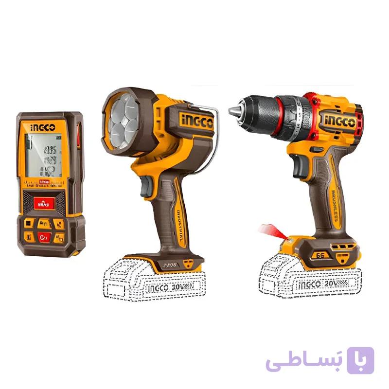 ست 3 عددی ابزار شارژی 20 ولت اینکو مدل COSLI250885 — تصویر 1